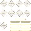 9Pcs 201 Stainless Steel Rolo Chains AJEW-OC0002-70-1