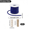5 Yards Rhinestone Synthetic Rubber Cords OCOR-SP0001-33D-2
