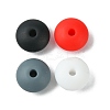 Rondelle Food Grade Eco-Friendly Silicone Focal Beads SIL-F003-07F-2