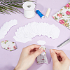 200Pcs 2 Styles Hexagon Paper Quilting Templates DIY-GF0008-76-4