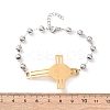 304 Stainless Steel Link Bracelets for Women LS-BJEW-Z156-01GP-5