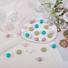 30Pcs 5 Styles Food Grade Eco-Friendly Silicone Focal Beads SIL-PA0001-20-4