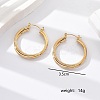 Fashionable Layered Circle 201 Stainless Steel Hoop Earrings ZB6353-3-1