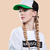 5Pcs 5 Styles Round Plastic & Acrylic Beads Baseball Cap Chain AJEW-GO00046-7