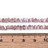 Electroplate Transparent Glass Beads Strands GLAA-N021-4mm-25-2