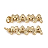 Brass Micro Pave Cubic Zirconia Pendants KK-B150-06G-1