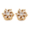 Brass Micro Pave Cubic Zirconia Beads KK-F910-08G-01-1