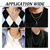 6Pcs 6 Styles Stainless Steel Cable & Snake & Rope & Box Chain Necklaces Set for Men Women NJEW-TA0001-14-9