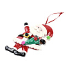Christmas Santa Claus Handmade Polymer Clay Pendant Decorations LS-HJEW-P017-01E-2