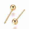 304 Stainless Steel Ball Stud Earrings EJEW-F237-01B-G-2