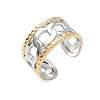304 Stainless Steel Cuff Open Rings RJEW-Z121-02GP-02-4
