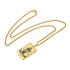 304 Stainless Steel Tarot Pendant Necklaces NJEW-A026-01G-07-3