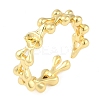 Brass Cuff Finger Ring Settings KK-L219-15B-G-1