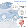3 Strands 3 Styles Pearlized Glass Pearl Teardrop Bead Strands GLAA-HS0001-11-4