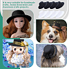 8Pcs 2 Colors EVA Cloth Round Fascinator Hat Base for Millinery AJEW-NB0005-59-4