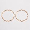 Brass Linking Wavy Rings KK-D522-13G-1