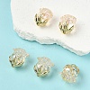5Pcs UV Plating Transparent Acrylic Beads MACR-YW0004-28C-1
