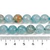 Natural Dragon Veins Agate(Dyed & Heated) Beads Strands G-M437-C01-01S-5