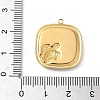 304 Stainless Steel Epoxy Resin with Natural Shell and Sequins Inside Pendants STAS-L026-17G-H04-3