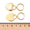 304 Stainless Steel Heart Hoop Earrings EJEW-P329-04G-5