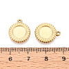 304 Stainless Steel Pendant Cabochon Settings STAS-T067-09G-3