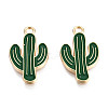 Light Gold Plated Alloy Pendants LS-ENAM-T009-12A-2
