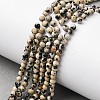 Natural Dalmatian Jasper Beads Strands G-Z116-A10-3mm-1