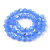 Imitation Jade Electroplate Glass Beads Strands LS-EGLA-A039-J6mm-L04-3
