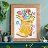 Large Plastic Reusable Drawing Painting Stencils Templates DIY-WH0202-233-5