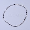 Natural Rutilated Quartz Beaded Necklaces NJEW-K114-B-A05-1