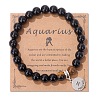 Natural Tiger Eye & Agate Beaded Stretch Bracelets PW-WG52B58-08-1