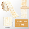 2Pcs Foam 3D Self-Adhesive Waterproof Wallpaper Border DIY-GF0010-19E-2