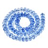 Crackle Transparent Glass Beads Strands GLAA-N068-03A-03-2