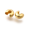 304 Stainless Steel Crimp Beads Covers STAS-P239-34G-04-2