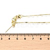 Brass Bar Link Chain Adjustable Slider Necklaces NJEW-M108-10G-5