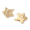Christmas Brass Micro Pave Clear Cubic Zirconia Pendants KK-A280-03A-G-2