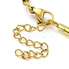 PVD Vacuum Plating 304 Stainless Steel 2-Strand Round Snake Chain Bracelets BJEW-P334-01B-G-3