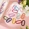 10Pcs Alloy Spring Gate Rings FIND-TA0009-25I-7