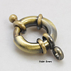 Brass Spring Ring Clasps KK-E266-17mm-AB-NR-2