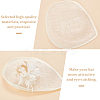 Linen Mini Hat Fascinator Base AJEW-WH0561-32C-4