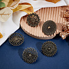 1Set Flat Round Alloy Shawls and Capes Buckles FIND-GF0008-08AB-3