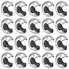 50Pcs 304 Stainless Steel Crimp Beads Covers STAS-BBC0006-73-1