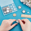 10Pcs Vintage Tibetan Style Alloy Star Brooch Cabochon Bezel Settings FIND-PH0027-51-3