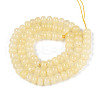 Dyed Natural White Jade Beads Strands X-G-T139-59A-15-2