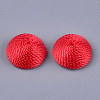 Polyester Thread Fabric Cabochons X-WOVE-T008-02B-01-2
