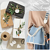20Pcs Alloy & Wood Keychain KEYC-SC0001-59B-6