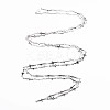 Non-Tarnish 201 Stainless Steel Cross & Oval Link Chains STAS-N092-109-3