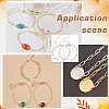 20Pcs 2 Colors 304 Stainless Steel Paperclip Chains Bracelet Making AJEW-ME0001-06-5