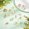 24Pcs 12 Style Alloy Stud Earring Findings FIND-HY0001-13-5