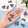 12Pcs 2 Style Alloy Pendants FIND-SZ0002-51-2